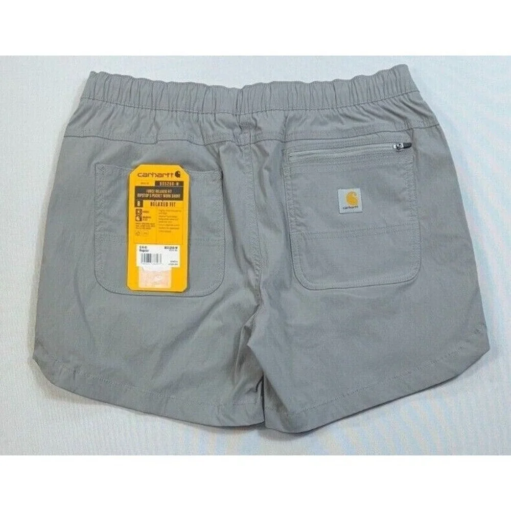 Women's Carhartt BS5266 Relaxed Fit Ripstop 5 Pocket Work Shorts Small‎ NWT